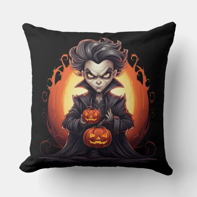 Scary Halloween Vampire Kissen (Vorderseite)