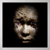 Scary human face poster (Vorne)