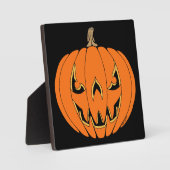 Scary Jack-o'-Lantern Halloween Design Fotoplatte (Vorderseite)