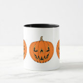 Scary Jack-o'-Lantern Halloween Design Tasse (Zentrum)