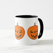 Scary Jack-o'-Lantern Halloween Design Tasse (VorderseiteRechts)