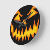 Scary Jack O Lantern Round (Medium) Wall Clock Runde Wanduhr (Winkel)