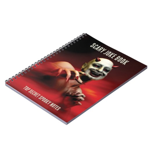 Scary Joke Book. Top Secret Notes. Devil T-Shirt Notizblock (Linke Seite)
