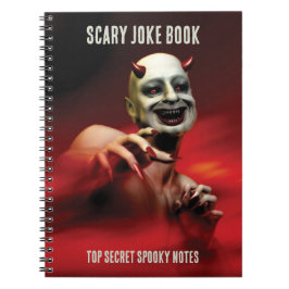 Scary Joke Book. Top Secret Notes. Devil T-Shirt Notizblock