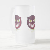 Scary monster never sleeps. mattglas bierglas (Vorderseite Links)