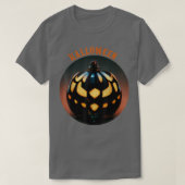 Scary Pumpkin Halloween, JackOLantern Head Face Sc T-Shirt (Design vorne)