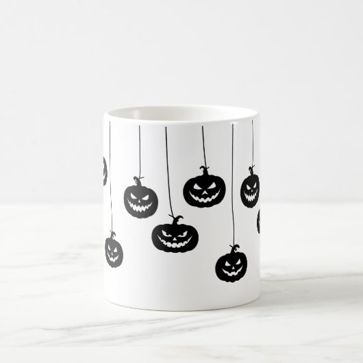 Scary Pumpkin hanging Kaffeetasse (Mittel)