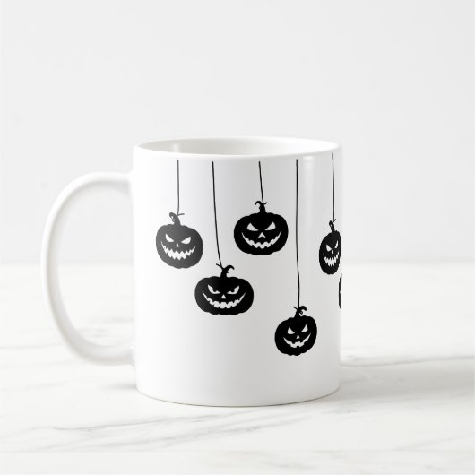 Scary Pumpkin hanging Kaffeetasse (Links)