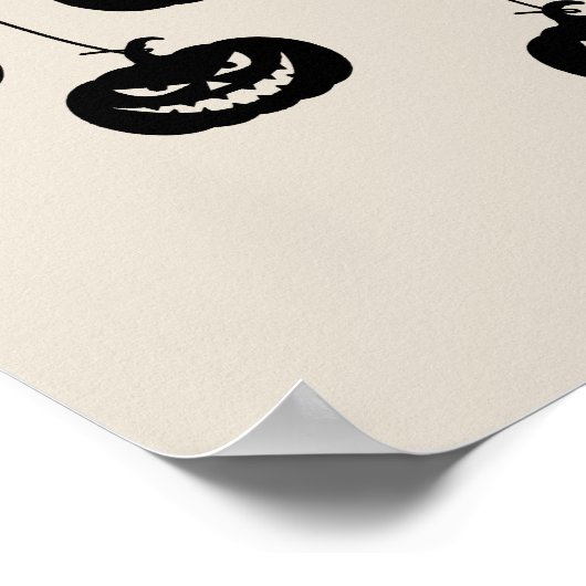 Scary Pumpkin hanging Poster (Ecke)