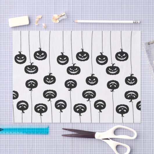 Scary Pumpkin hanging Seidenpapier (Handwerk)