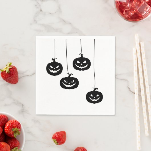 Scary Pumpkin hanging Serviette (Beispiel)