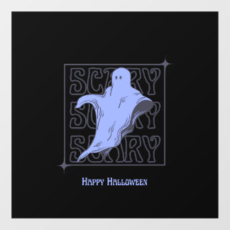 Scary Scary Scary Ghost Poster - Happy Halloween Fensteraufkleber