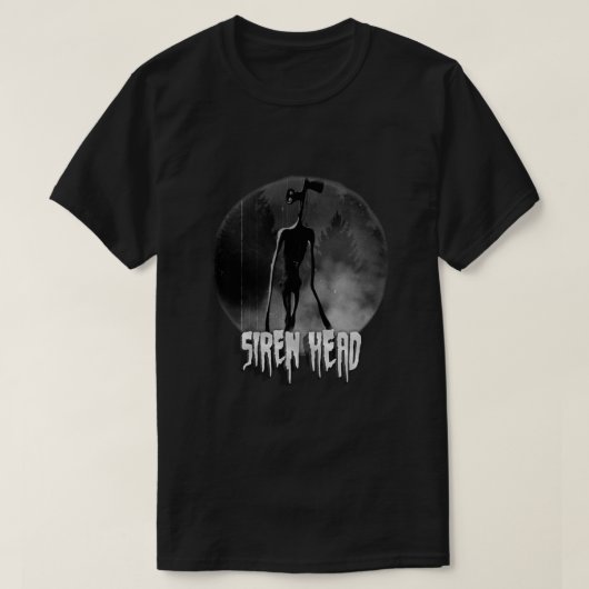 Scary Siren Head vintage meme T-Shirt (Design vorne)