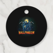 Scary Skeleton Night Halloween, mein Halloween Moo Geschenkanhänger (Vorderseite)