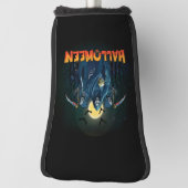 Scary Skeleton Night Halloween, mein Halloween Moo Golf Headcover (Rotieren 90)