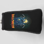 Scary Skeleton Night Halloween, mein Halloween Moo Golf Headcover (Vorderseite)