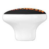 Scary Skeleton Night Halloween, mein Halloween Moo Keramikknauf (Seitenansicht)