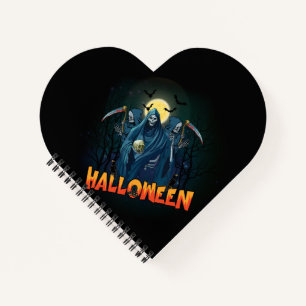 Scary Skeleton Night Halloween, mein Halloween Moo Notizblock