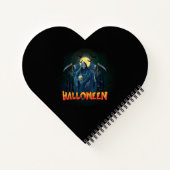 Scary Skeleton Night Halloween, mein Halloween Moo Notizblock (Rückseite)