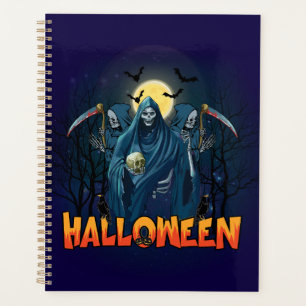 Scary Skeleton Night Halloween, mein Halloween Moo Planer