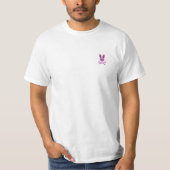 Scary Skull And Crossbones Bad Rabbit Horror Bunny T-Shirt (Vorderseite)