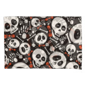 Scary Skull Halloween Pattern Kissenbezug (Vorderseite)