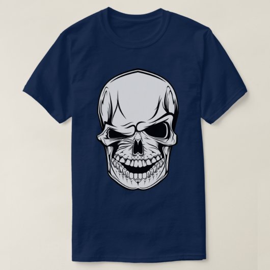 Scary skull sticker T-Shirt (Design vorne)