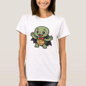 Scary turtle vampire Halloween Oversized T-Shirt (Vorderseite)