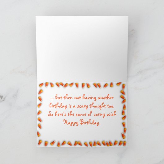 ScaryBday 4 zu jedem Anlass anpassen Karte (Innenseite)