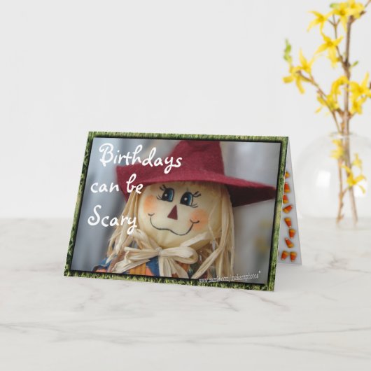 ScaryBday 4 zu jedem Anlass anpassen Karte (Gelbe Blume)