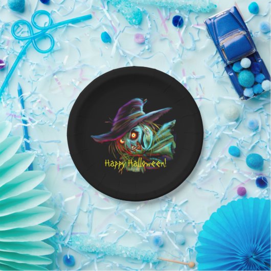 ScaryCrow-Papierplatte Pappteller (Party)