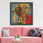 Scat Masters Jazz Serie Wrapped Canvas Leinwanddruck (Insitu (Wohnzimmer))