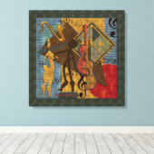 Scat Masters Jazz Serie Wrapped Canvas Leinwanddruck (Insitu (Holzboden))