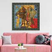 Scat Masters Jazz Serie Wrapped Canvas Leinwanddruck (Insitu (Wohnzimmer))