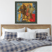 Scat Masters Jazz Serie Wrapped Canvas Leinwanddruck (Insitu (Schlafzimmer))