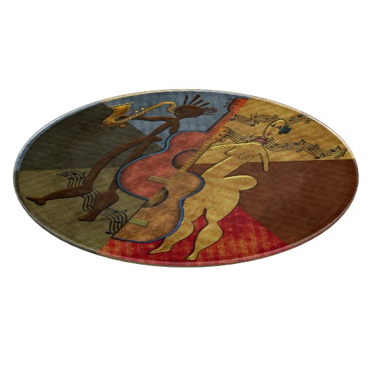 Scat Masters (Jazz Series Pt. 6) Charcuterie Board Schneidebrett (Ecke)