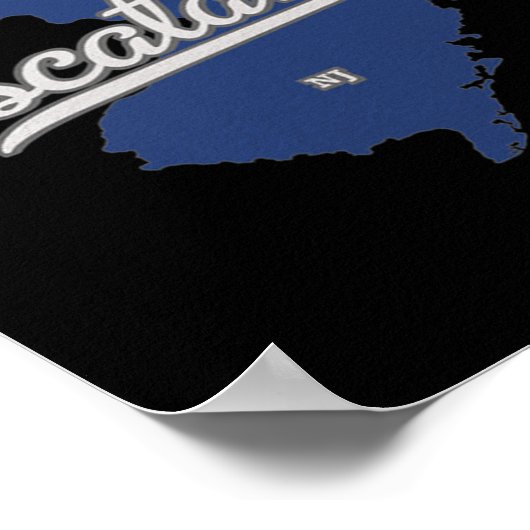 Scataway New Jersey Nj Map Poster (Ecke)