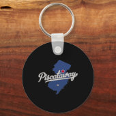 Scataway New Jersey Nj Map Schlüsselanhänger (Vorderseite)