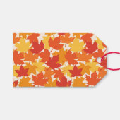 Scated Herbst Leaves Herbstfarben Geschenkanhänger (Vorderseite (Horizontal))