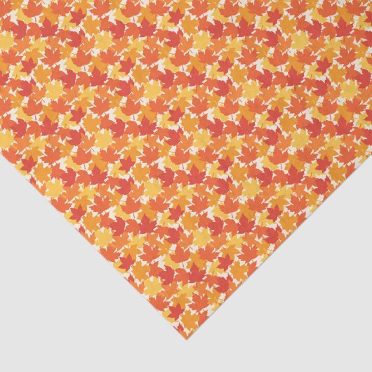 Scated Herbst Leaves Herbstfarben Seidenpapier (Ausschnitt)