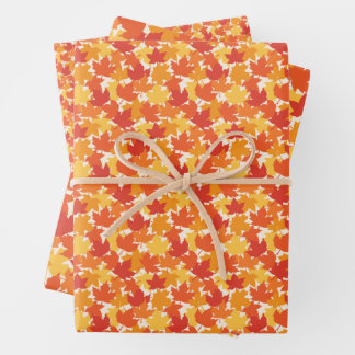 Scated Herbstleaves Geschenkpapier Set