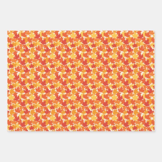 Scated Herbstleaves Geschenkpapier Set (Vorderseite)
