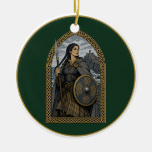 Scathach von Skye Keramik Ornament
