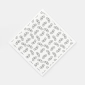 Scatter Bicycles Print Muster CUSTOM BG FARBE Serviette (Ecke)