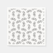 Scatter Bicycles Print Muster CUSTOM BG FARBE Serviette (Vorderseite)