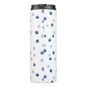 Scatter Blueberries Seamless Pattern Thermosbecher (Rückseite)