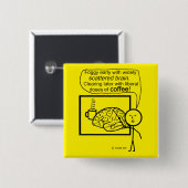 Scatter Brain Coffee Button (Vorne & Hinten)