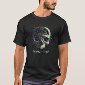 Scatter Brain Skull - Cooler Tief denkender Schäde T-Shirt (Vorderseite)
