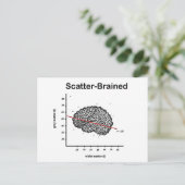 Scatter-Brained Postkarte (Stehend Vorderseite)