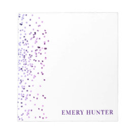 Scatter Glitzer Blau und Lila Notizblock